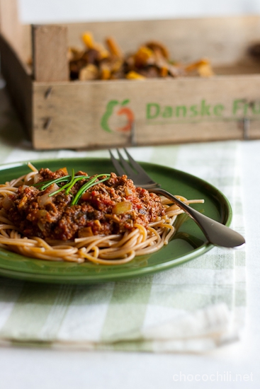 suppilovahverobolognese