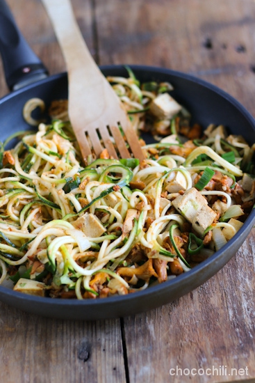 kantarelleja-kesakurpitsapagettia